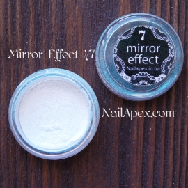 MIRROR effect White Hologram №7 зеркальный эффект
