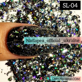 Голограммная слюда Nailapex (SL04)