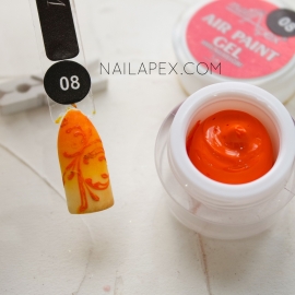 NailApex Гель-краска «AIR GEL PAINT» №8 — Оранж (воздушная)