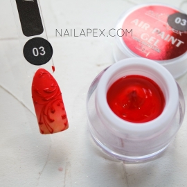 NailApex Гель-краска «AIR GEL PAINT» №3 — Красная (воздушная)