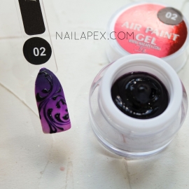 NailApex Гель-краска «AIR GEL PAINT» №2 — Черника (воздушная)