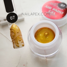 NailApex Гель-краска «AIR GEL PAINT» №7 — Золотая (воздушная)
