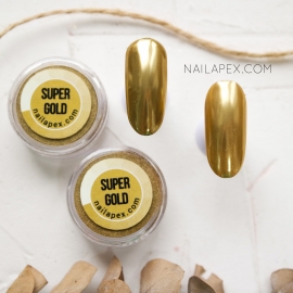 NAILAPEX зеркальная втирка «SUPER GOLD MIRROR» (золото)