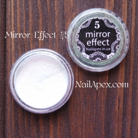 MIRROR effect White Hologram №5 зеркальный эффект