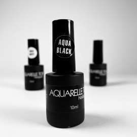 «Aquarelle» —Чёрный топ с эффектом растекания 